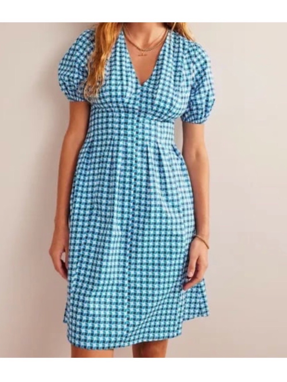 Boden V-Neck Dart Detail Dress